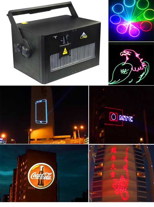 Профессиональная лазерная реклама AH80RGB Pro Max